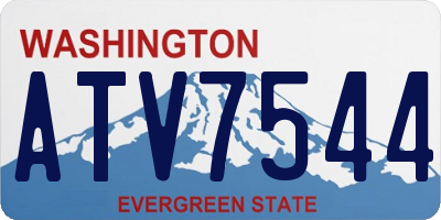 WA license plate ATV7544