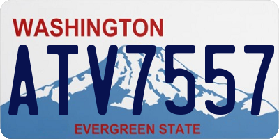 WA license plate ATV7557