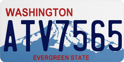 WA license plate ATV7565