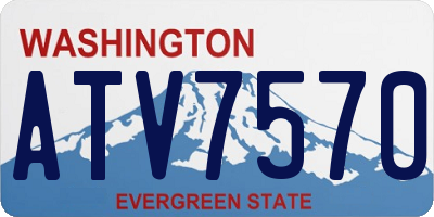 WA license plate ATV7570