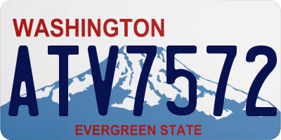 WA license plate ATV7572
