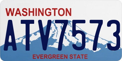WA license plate ATV7573