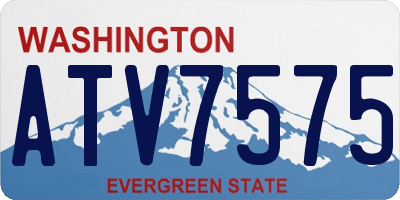 WA license plate ATV7575