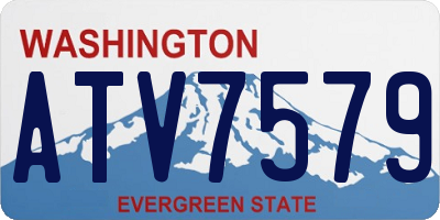 WA license plate ATV7579