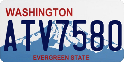 WA license plate ATV7580