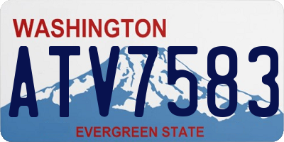 WA license plate ATV7583