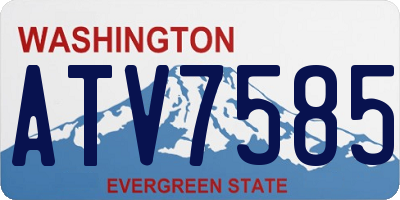 WA license plate ATV7585
