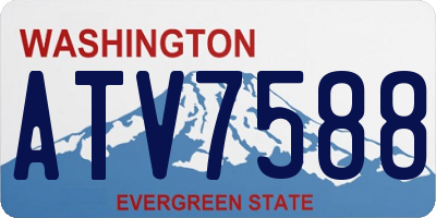WA license plate ATV7588