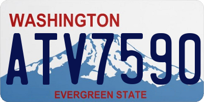 WA license plate ATV7590