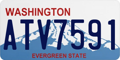 WA license plate ATV7591