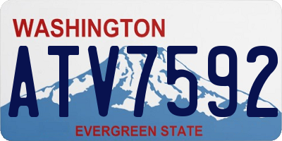 WA license plate ATV7592