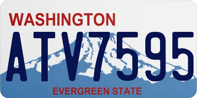 WA license plate ATV7595