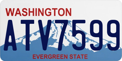 WA license plate ATV7599