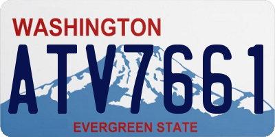 WA license plate ATV7661