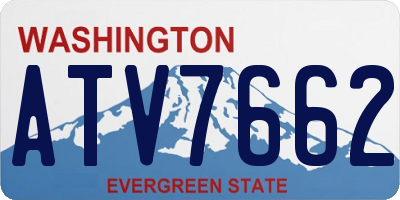 WA license plate ATV7662