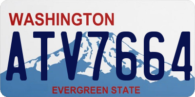 WA license plate ATV7664