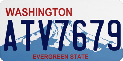 WA license plate ATV7679