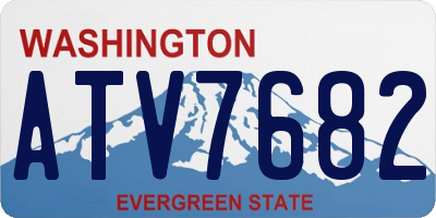 WA license plate ATV7682