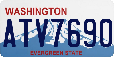 WA license plate ATV7690