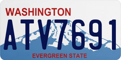 WA license plate ATV7691