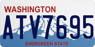 WA license plate ATV7695
