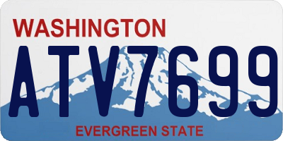 WA license plate ATV7699