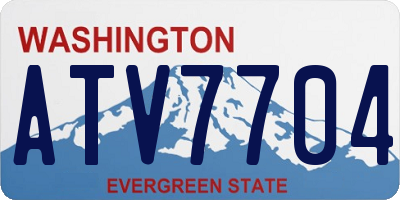 WA license plate ATV7704