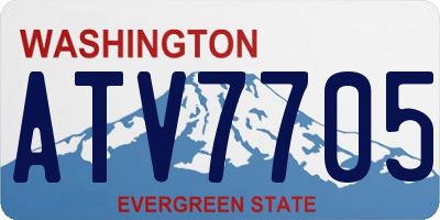 WA license plate ATV7705