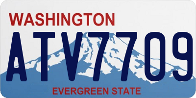 WA license plate ATV7709