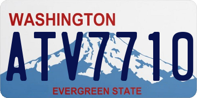 WA license plate ATV7710