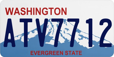 WA license plate ATV7712