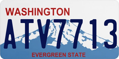 WA license plate ATV7713
