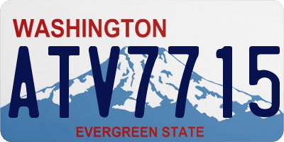 WA license plate ATV7715