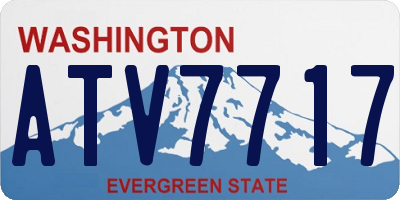 WA license plate ATV7717