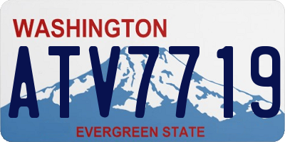 WA license plate ATV7719
