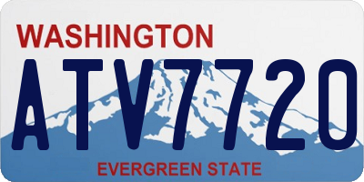 WA license plate ATV7720