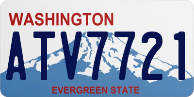 WA license plate ATV7721