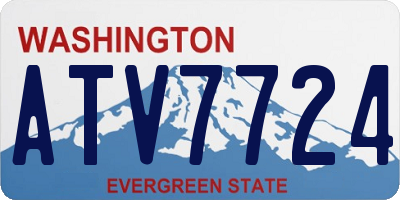 WA license plate ATV7724