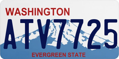 WA license plate ATV7725