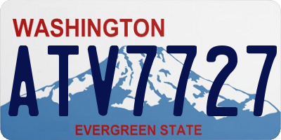 WA license plate ATV7727
