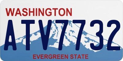 WA license plate ATV7732