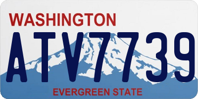 WA license plate ATV7739