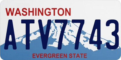 WA license plate ATV7743