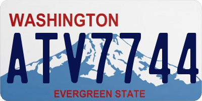 WA license plate ATV7744