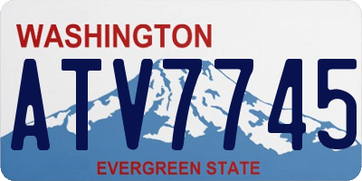 WA license plate ATV7745