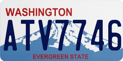 WA license plate ATV7746