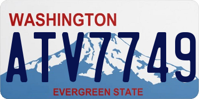 WA license plate ATV7749