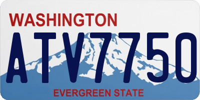 WA license plate ATV7750
