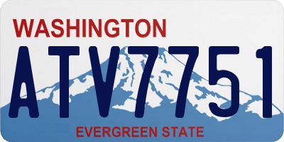 WA license plate ATV7751