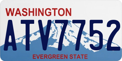 WA license plate ATV7752